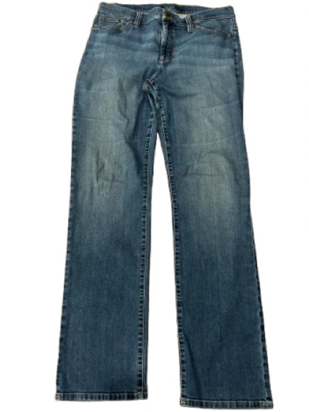 Ralph Lauren Green Label Women's Blue Denim Classic Straight Jeans Size 12 - Picture 3 of 10